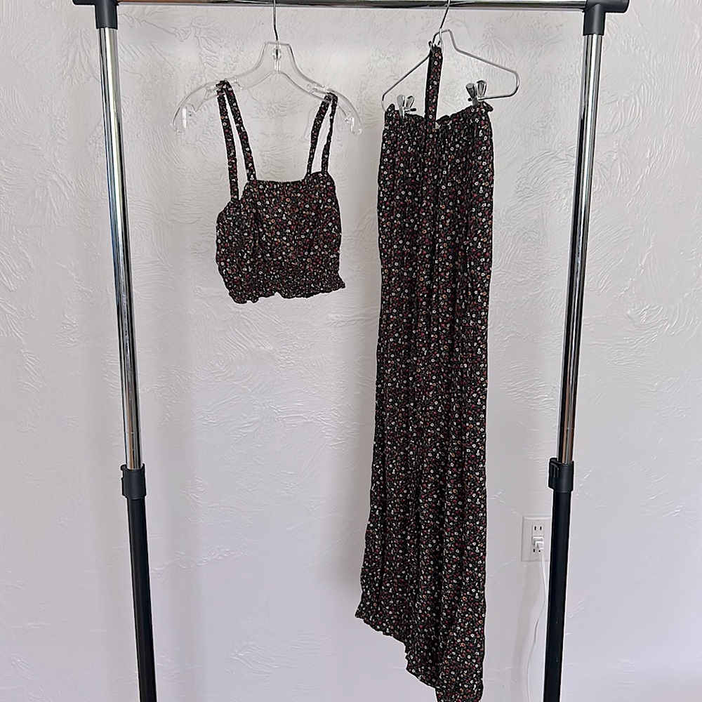 2 Piece Floral Jumpsuit